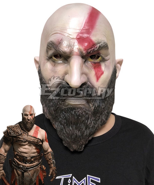 God of War 4 Kratos Halloween Mask Cosplay Accessory Prop