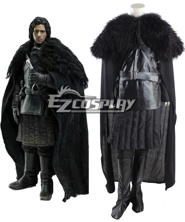 

Game of Thrones Jon Snow Cosplay Costume Fancy Party Outfit Full Set