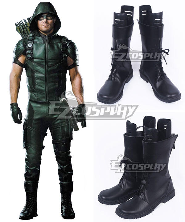 

Green Arrow Oliver Queen Black Cosplay Shoes