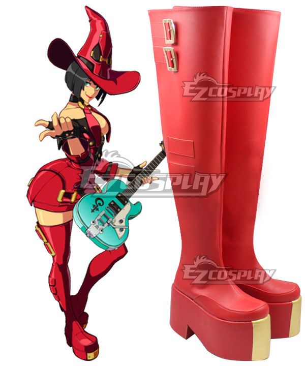 Guilty Gear I-No I No Rote Schuhe Cosplay Stiefel