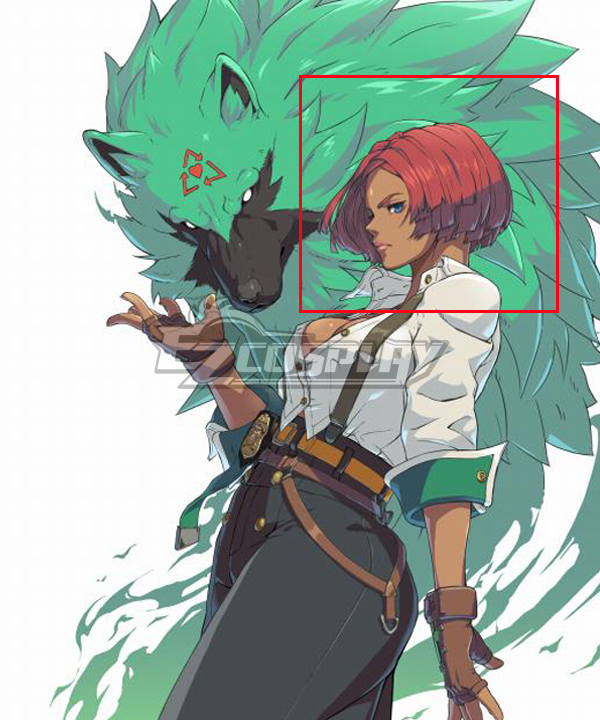 Guilty Gear STRIVE  Giovanna Red Cosplay Wig