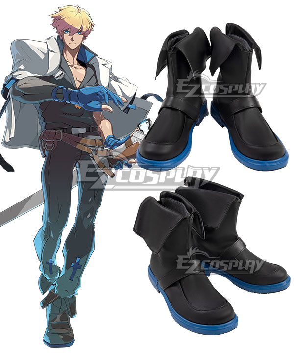 Guilty Gear STRIVE Ky Kiske Brown Shoes Cosplay Boots