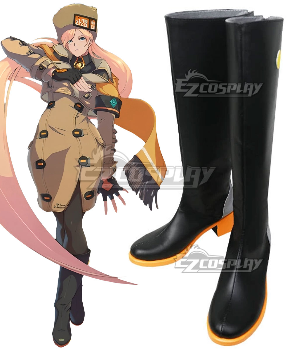 Guilty Gear STRIVE Millia Rage Black Shoes Cosplay Boots