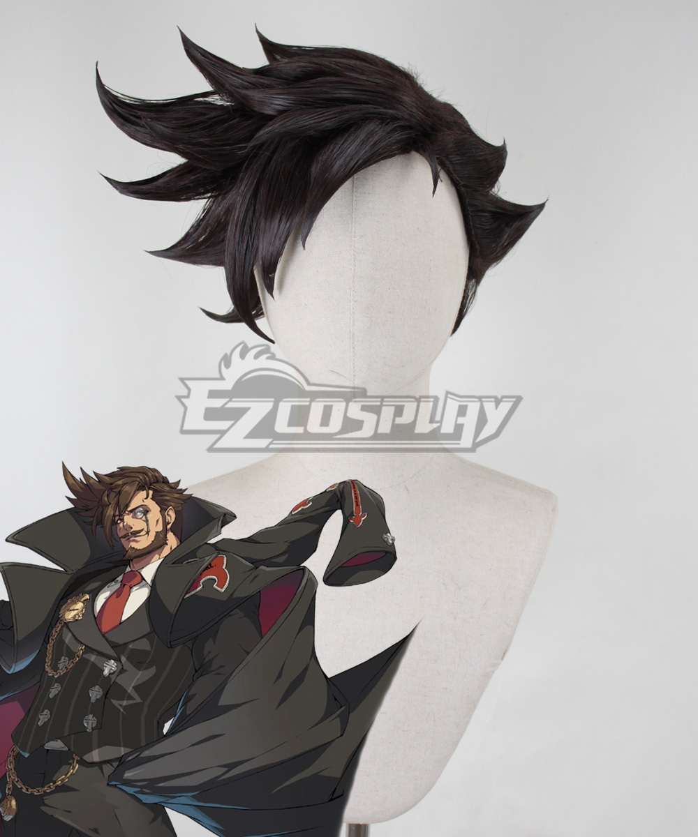 Guilty Gear Strive Slayer Brown Cosplay Wig