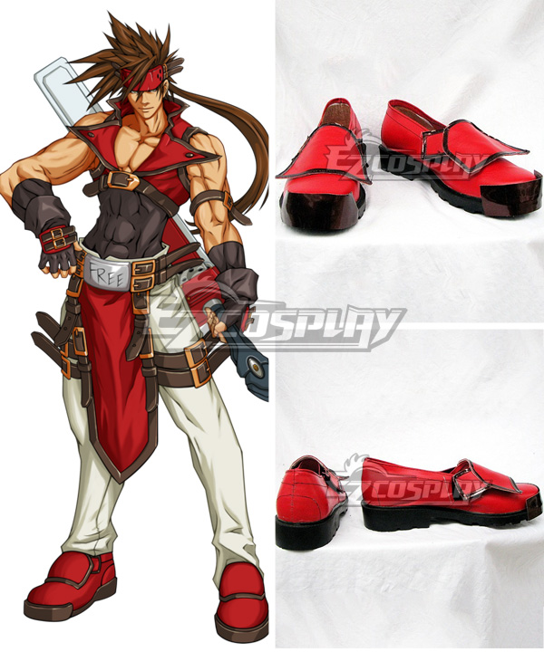 Guilty Gear XX Sol Badguy Rote Cosplay-Schuhe