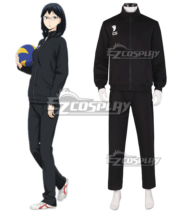 Haikyu!! Cosplay Volleyball Juvenile Black Sportswear Uniform Costume