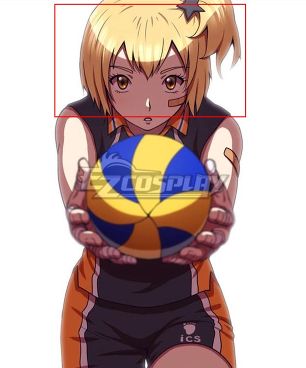 

Haikyu!! Haikyuu!! Karasuno High School Hitoka Yachi Golden Cosplay Wig