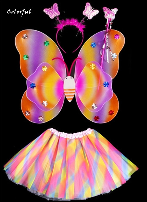 

Halloween Costume Party Angel Wings Skirt Cosplay Costume