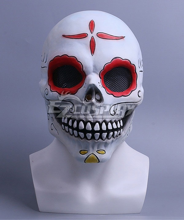 Halloween Day of the Dead Zombie Mask Cosplay Accessory Prop