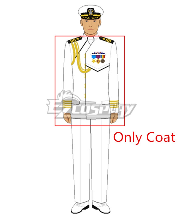 

Halo Fleet Admiral Terrence Hood Cosplay Costume - Only Coat