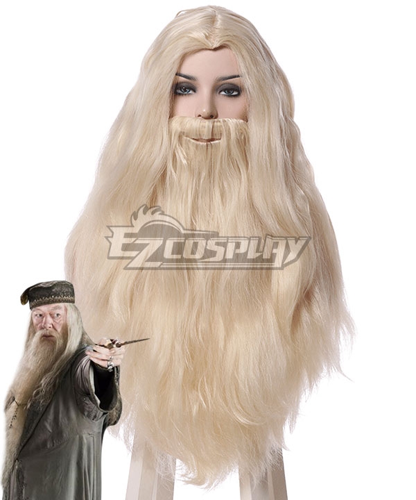 Harry Potter Albus Dumbledore Light Golden Cosplay Wig