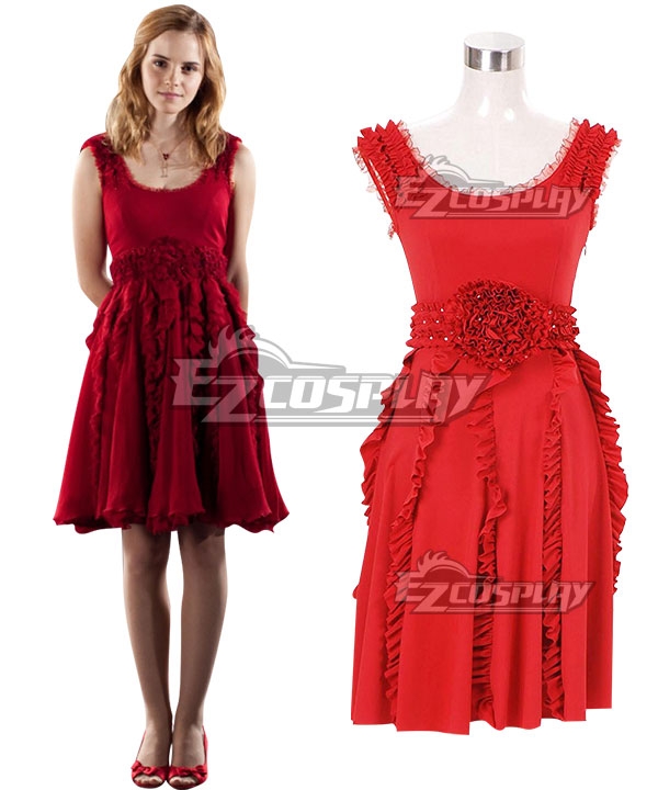 

Harry Potter Hermione Jane Granger Hermione Jean Granger Red Dress Cosplay Costume