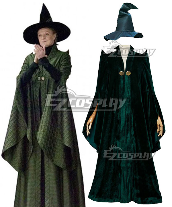 Harry Potter Professor Minerva McGonagall Cosplay Costume