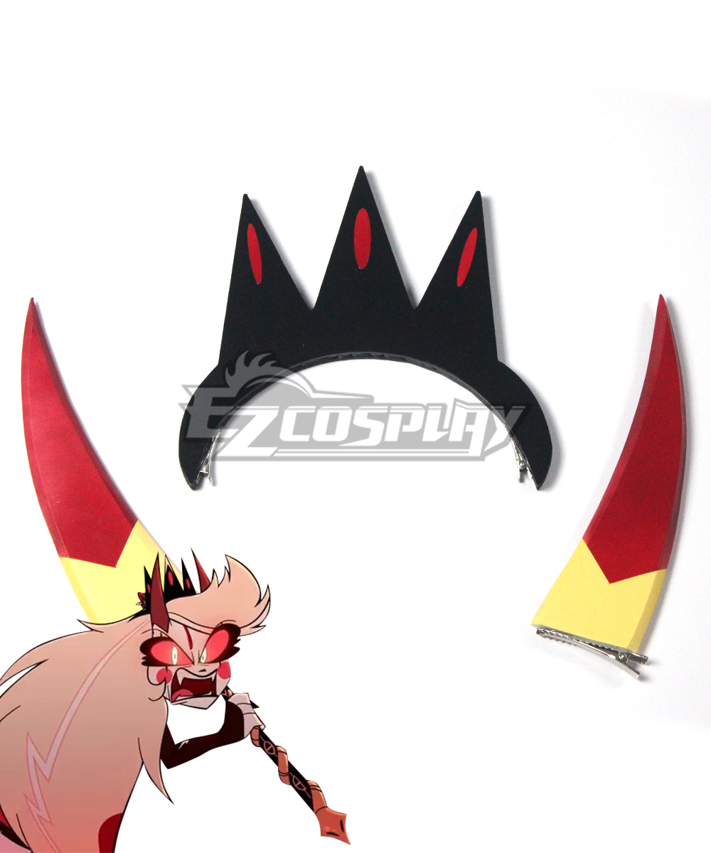 Hazbin Hotel Charlie Full Demon Horn And Crown Cosplay Accessory Prop