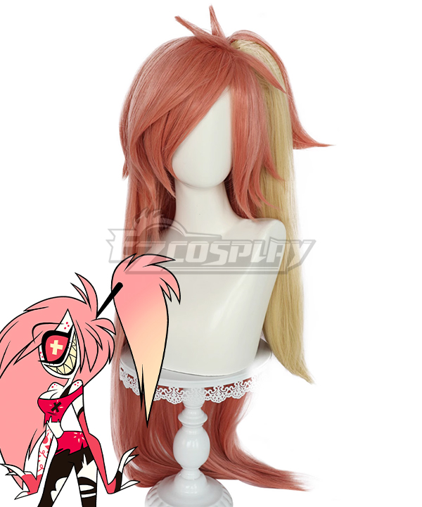 Hazbin Hotel Cherri Bomb Pink Cosplay Wig