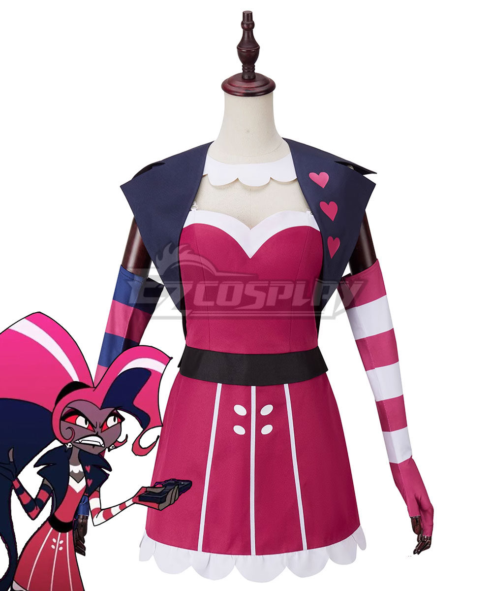 Hazbin Hotel Velvette Pink Dress Cosplay Costume