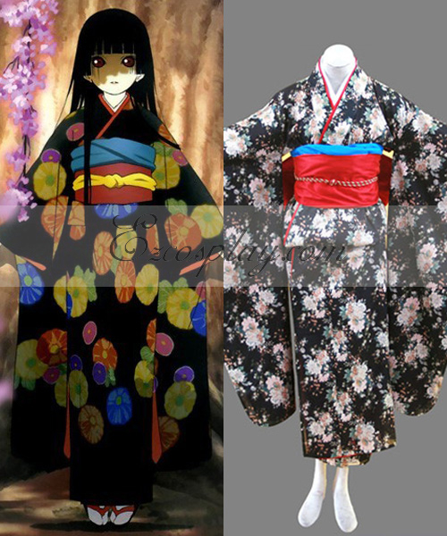 Hell Girl Enma Ai Kimono Cosplay Costume