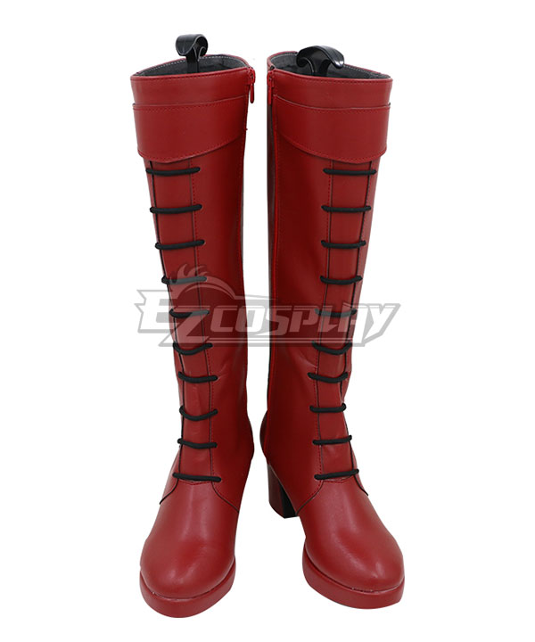 Helltaker Beelzebub Red Shoes Cosplay Boots