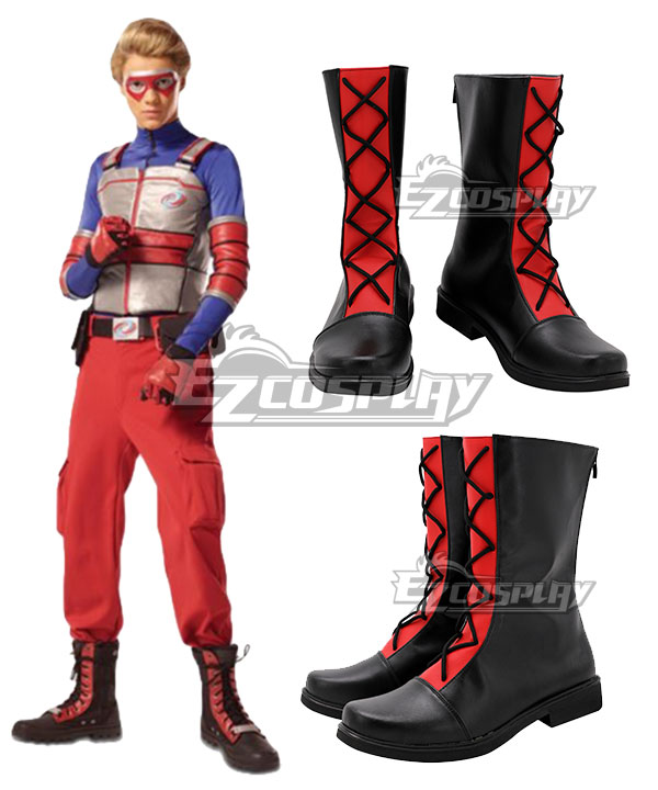 Henry Danger Henry Black Shoes Cosplay Boots