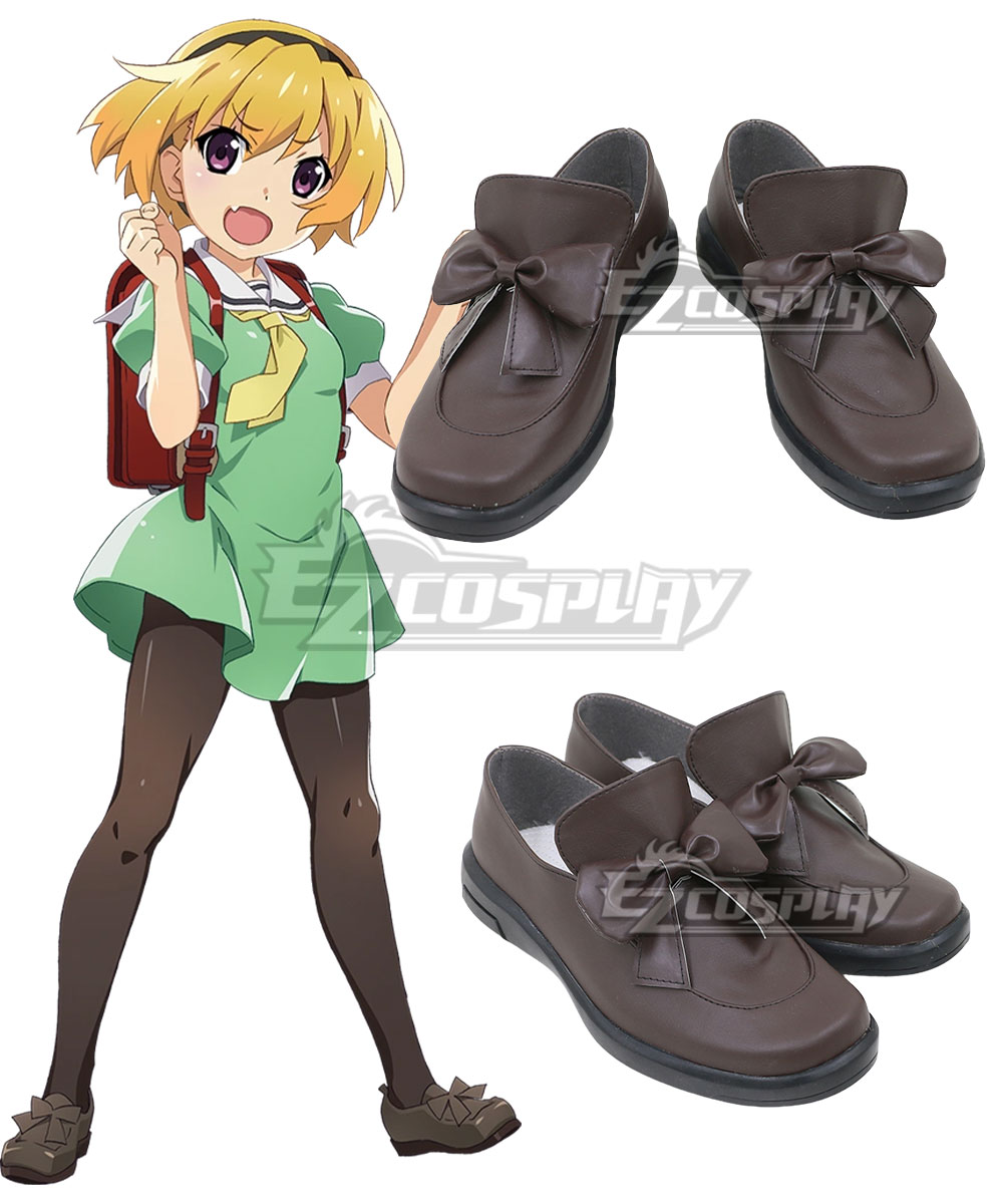 Higurashi When They Cry Satoko Hojo Grey Cosplay Shoes