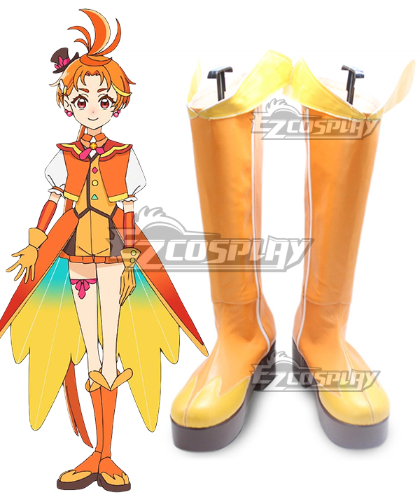 Hirogaru Sky! Pretty Cure Cure Wing Orange Cosplay Shoes