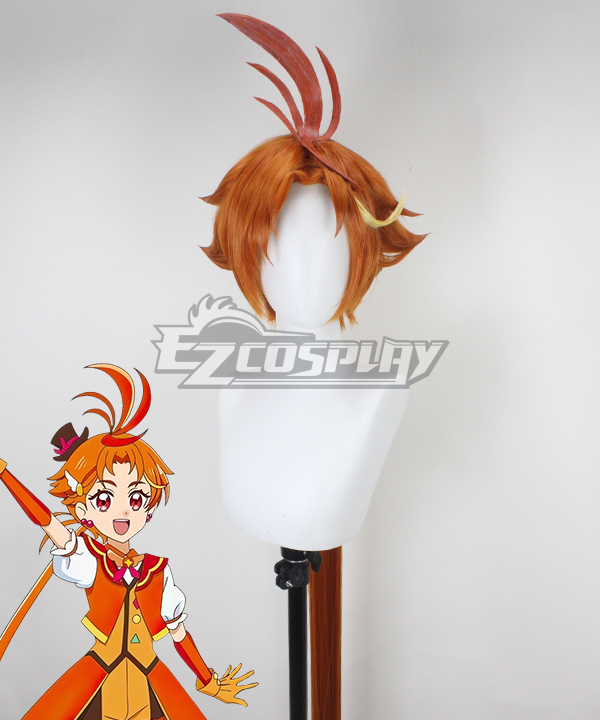 Hirogaru Sky! Pretty Cure Cure Wing Orange Cosplay Wig