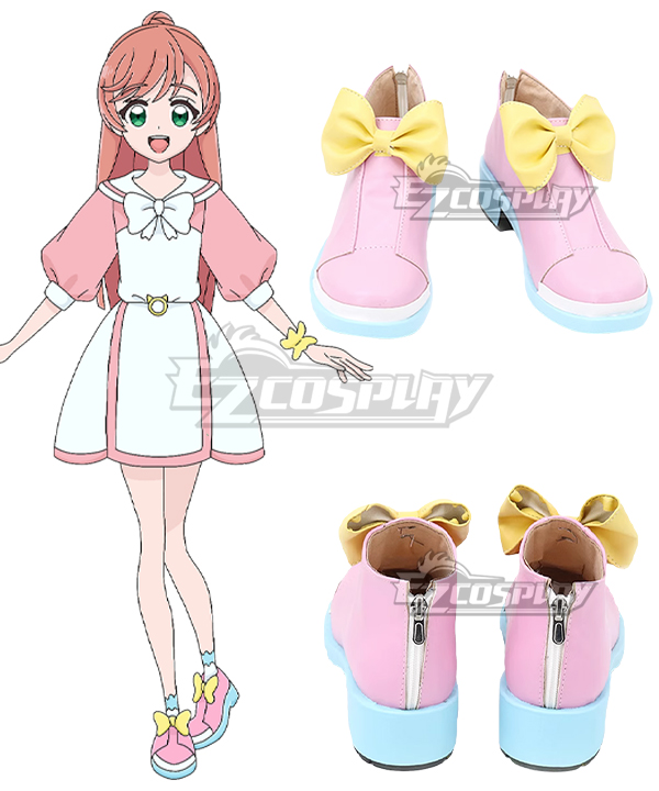 Hirogaru Sky! Pretty Cure Nijigaoka Mashiro Pink Cosplay Shoes