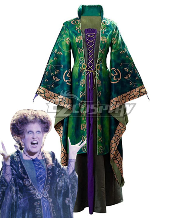 Hocus Pocus Winifred Sanderson Cosplay Costume