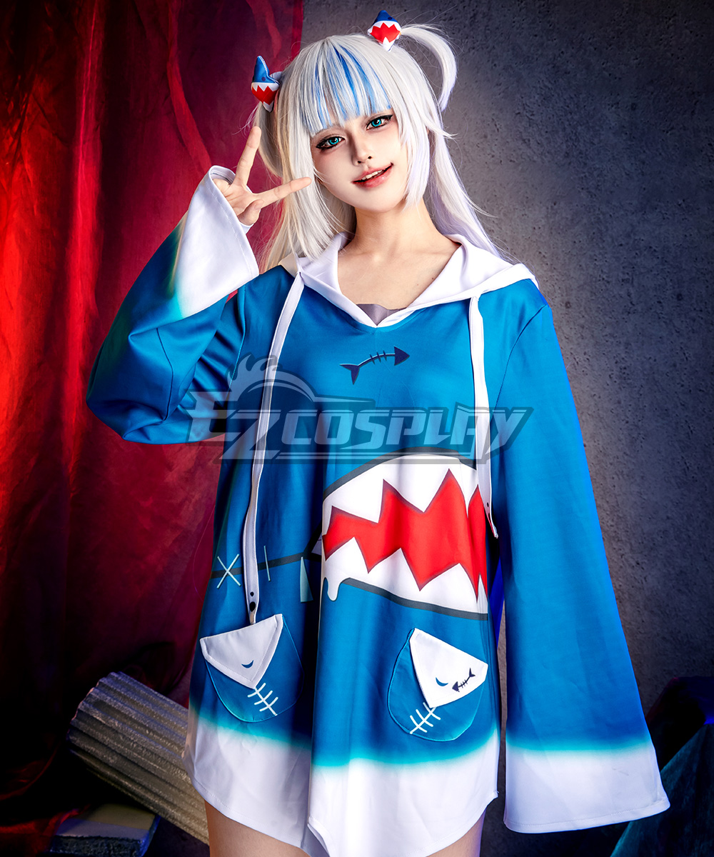 Hololive Virtual YouTuber English Gawr Gura Cosplay Costume