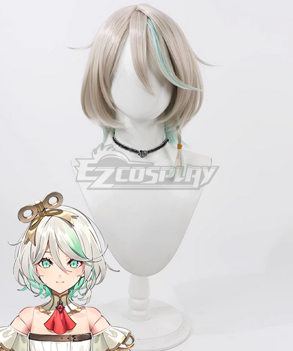 Hololive Virtual YouTuber Justice Cecilia Immergreen Silver Cosplay Wig