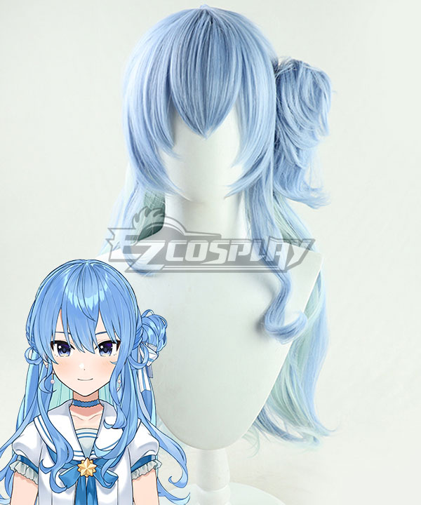 Hololive Virtual YouTuber Suisei Hoshimachi Sailor Suit Cosplay Wig