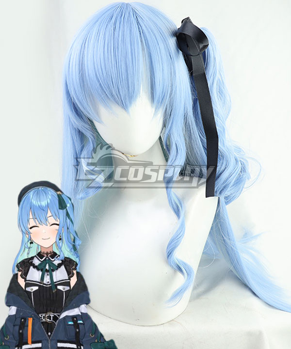 Hololive Virtual YouTuber Suisei Hoshimachi Western clothes Cosplay Wig