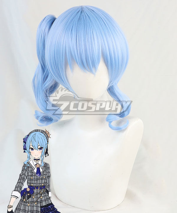 Hololive Vtuber Hoshimachi Suisei Blue Cosplay Wig