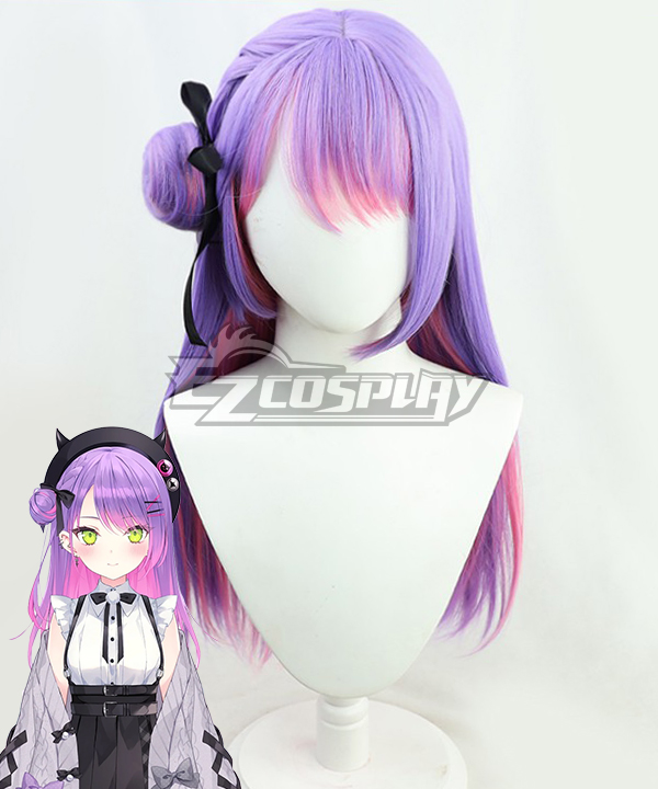 Hololive Youtuber Vtuber Tokoyami Towa Summer Purple Cosplay Wig