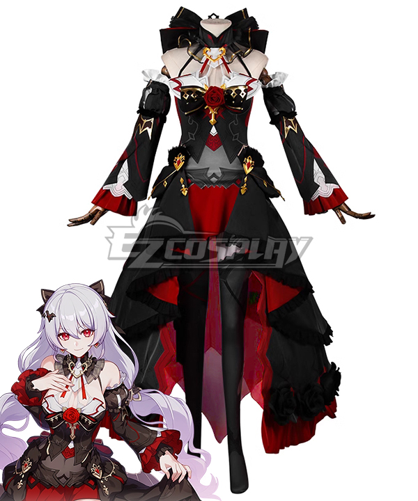Honkai Impact 3rd Theresa Apocalypse Lunar Vow: Crimson Love Cosplay Costume