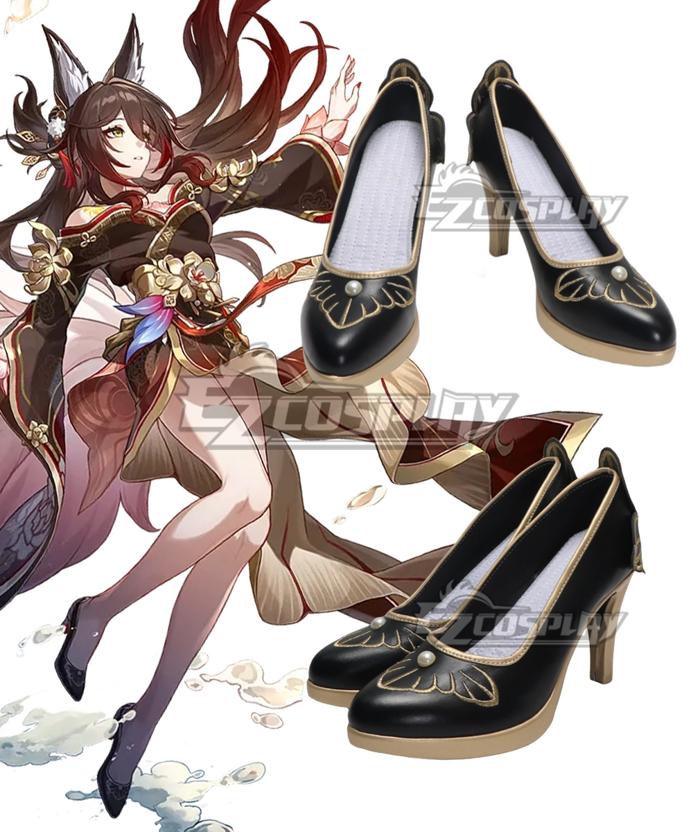 Honkai: Star Rail Fugue Black Cosplay Shoes