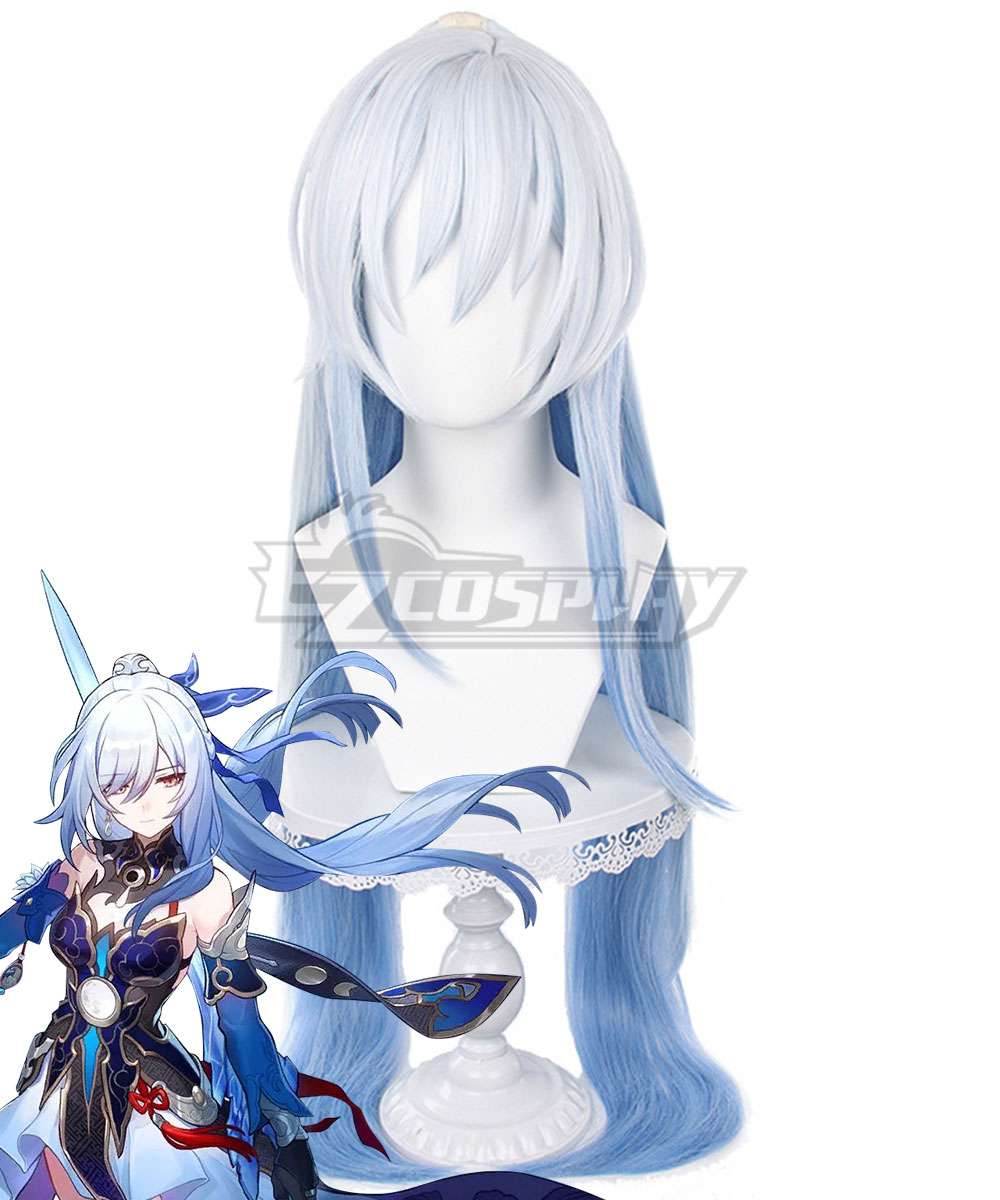 Honkai: Star Rail Jingliu Silver Cosplay Wig