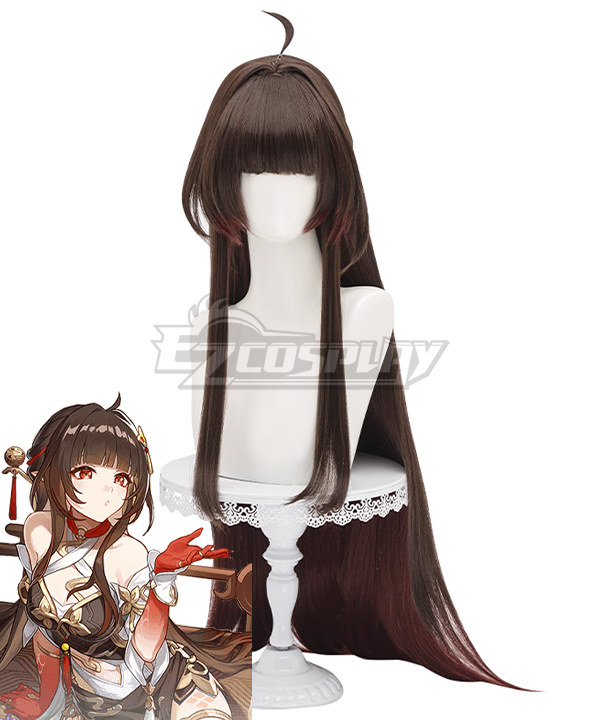 Honkai: Star Rail Lingsha Brown Cosplay Wig