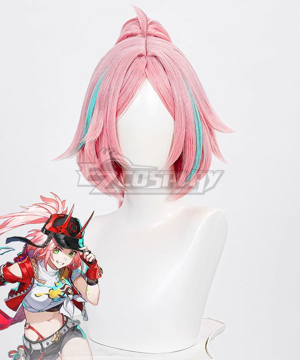 Honkai: Star Rail Rappa Pink Cosplay Wig