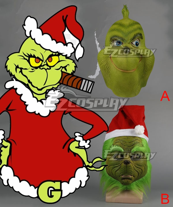 

How the Grinch Stole Christmas Grinch Mask Cosplay Accessory Prop