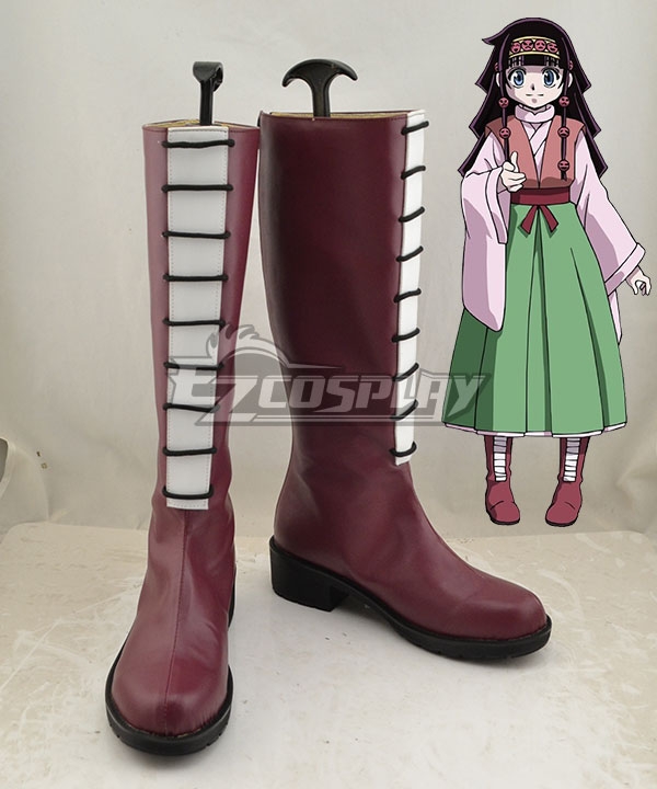 Hunter X Hunter Alluka Zoldyck Red Shoes Cosplay Boots