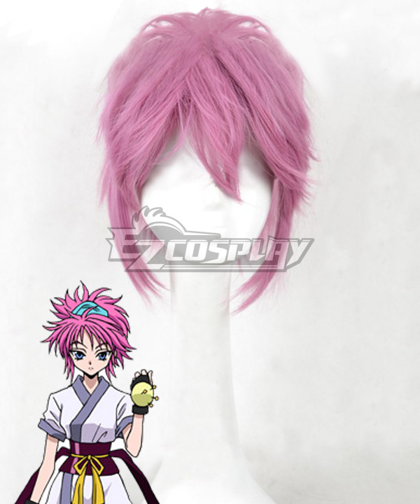 Hunter X Hunter Machi Komacine Pink Cosplay Wig