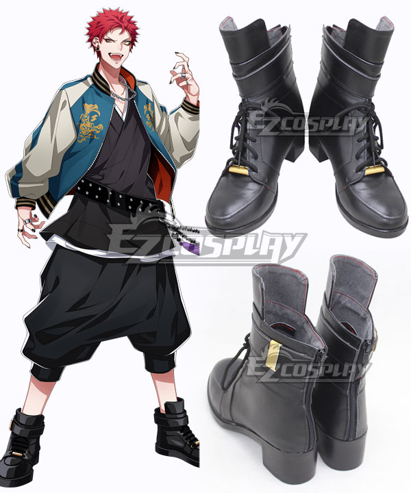 Hypnosis Mic Bad Ass Temple Evil Monk Kuko Harai Black Cosplay Shoes