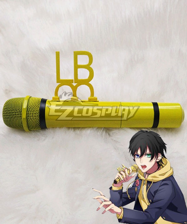 Hypnosis Mic Division Rap Battle Saburo Yamada MC.L.B Yellow Microphone Cosplay Weapon Prop