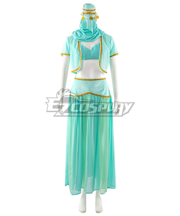 I Dream of Jeannie Jeannie's Sister Jeannie II Green Dress Cosplay