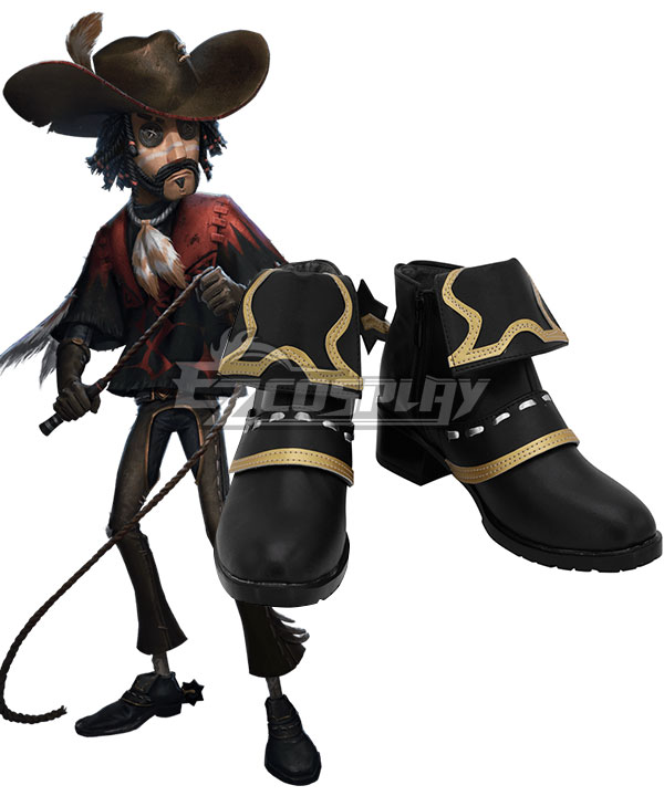 Identity V Cowboy Kevin Alonso Halloween Black Cosplay Shoes