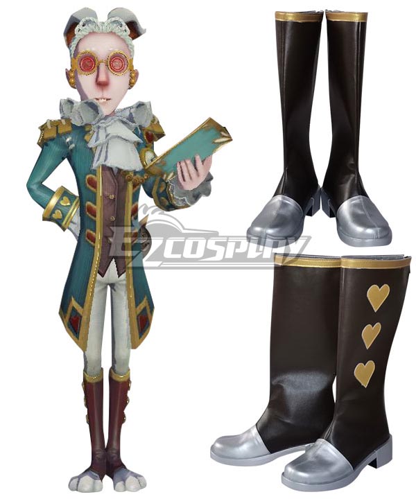 Identity V Lawyer Freddy Riley Mr. Bunny Halloween Brown Shoes Cosplay Boots