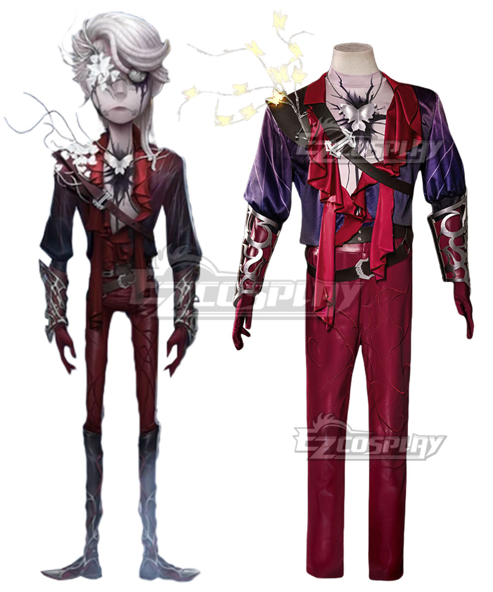 Identity V Man in Red Mercenary Cosplay Costume