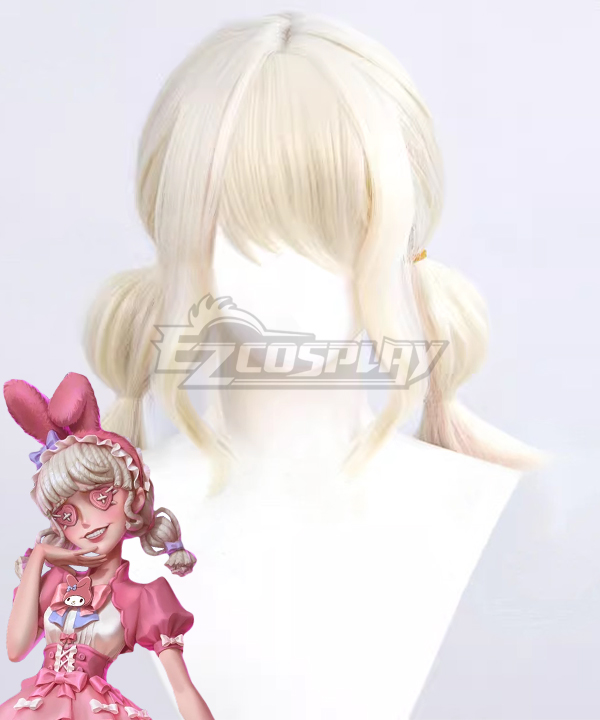 Identity V x Sanrio Cheerleader Lily Barriere Golden Cosplay Wig