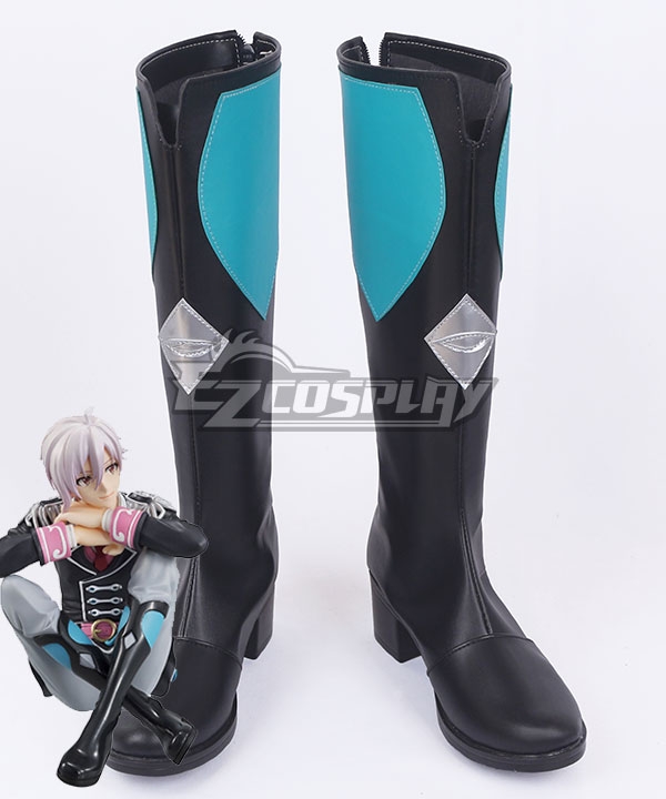 

Idolish 7 Tenn Kujo Black Blue Shoes Cosplay Boots